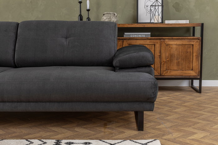 Atelier Del Sofa Mustang Sofá cama de 3 plazas Antracita